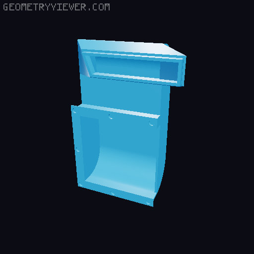 Centauri Carbon Exhaust Fan Recirculator with Carbon Filter 3D model thumbnail