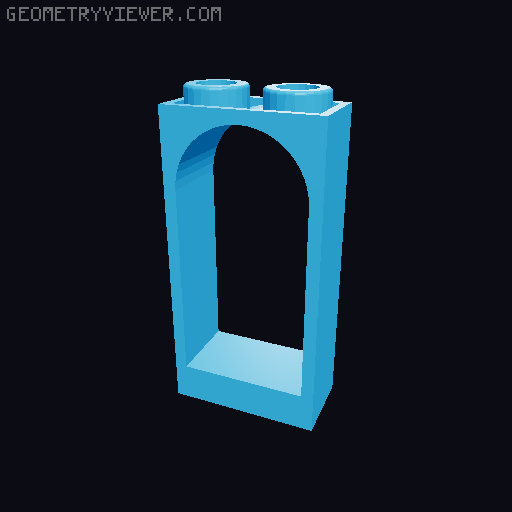 Piezas con Arcos Interiores 3D model thumbnail