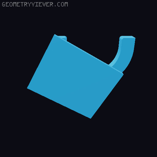 Roller Halter für Drybox 3D model thumbnail