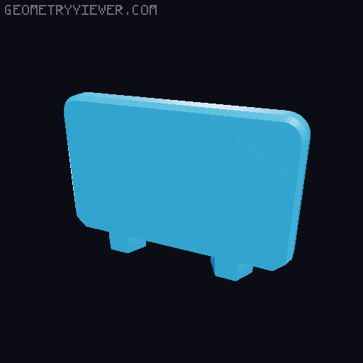 Hotwheels / Matchbox shelf for HSW 3D model thumbnail