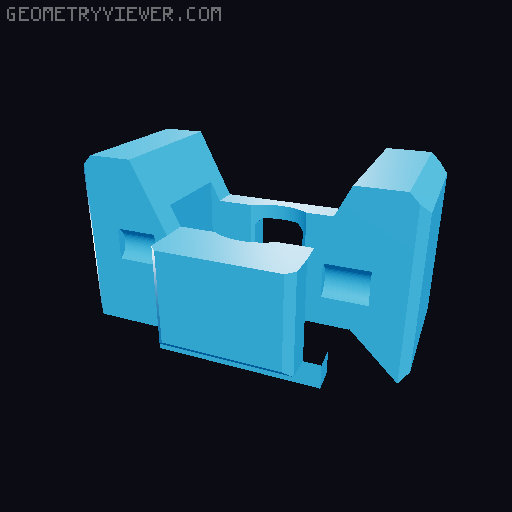Dummy 13 Display Chest 3D model thumbnail