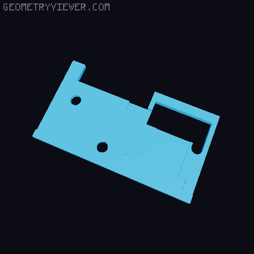 Raspberry Pi Zero 7inch Laptop 3D model thumbnail