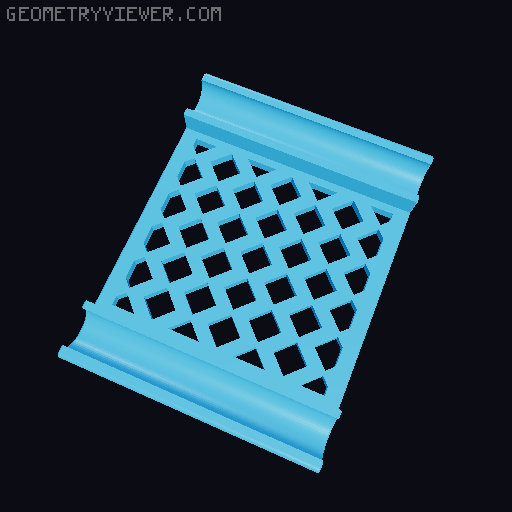 Short Reprack Shelf Sizes 50mm-250mm 3D model thumbnail