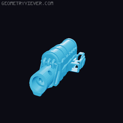 Dummy 13 Blaster Arms 2.0 3D model thumbnail