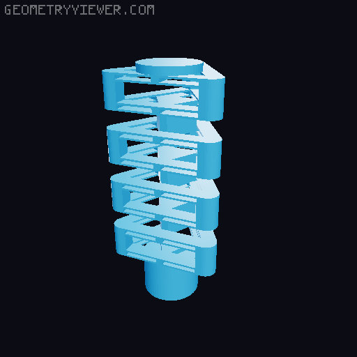 Spring parts for Pillar Drill Press - Dremel 3D model thumbnail