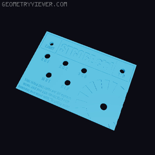 STROBO CONTROLLER & just a square wave 5V generator (20ms) 3D model thumbnail