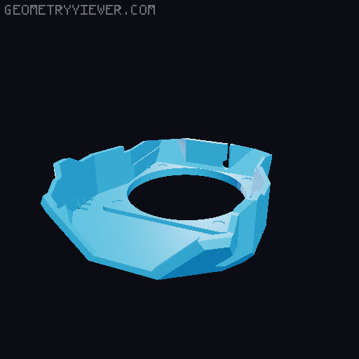 Klicky Mount for EVA 3 3D model thumbnail