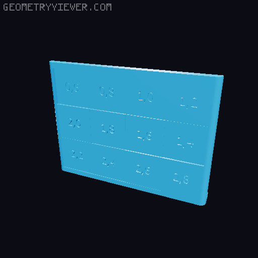 Solar System Lithophane Calibration Panel 3D model thumbnail