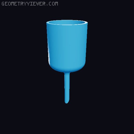 Moss Pole Drip Water System 3D model thumbnail