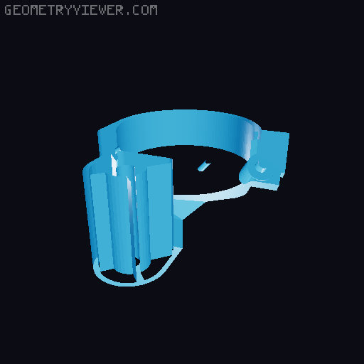Adjustable fume extractor 3D model thumbnail