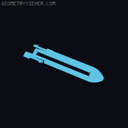OTF Fidget Knife for PETG with Shell 3D model thumbnail
