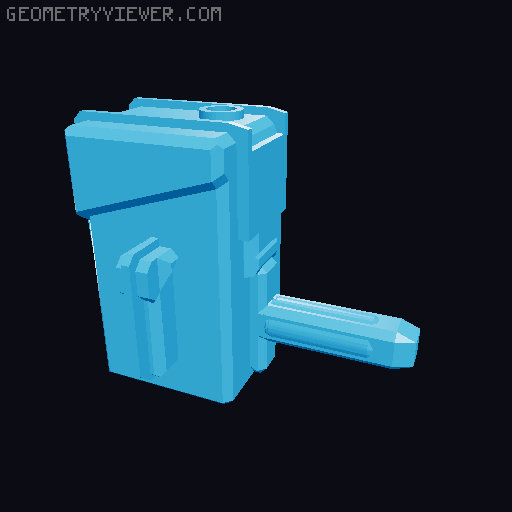 Dummy 13 colour Led Lamp 3D model thumbnail