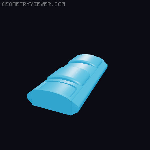 28mm Rail Covers 3D model thumbnail