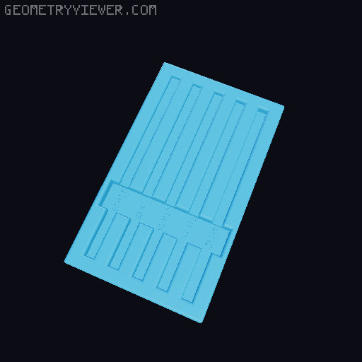 lange inbussen doosje 3D model thumbnail