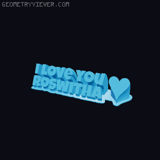 I love you... 3D model thumbnail