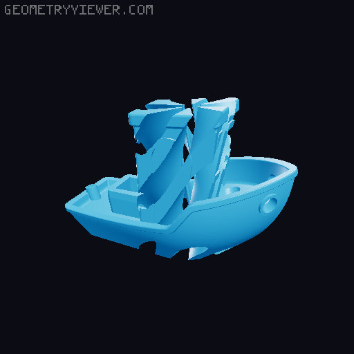 3D Benchy Passthrough HQ 3D model thumbnail