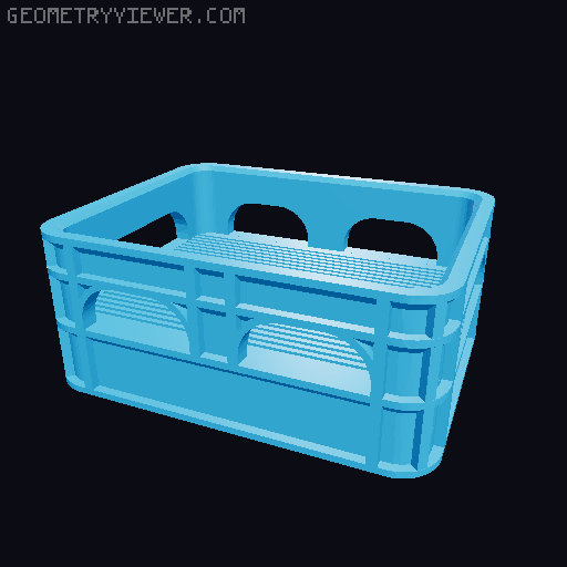 Instant photo beer crate 3D model thumbnail