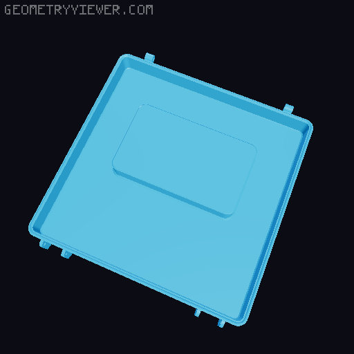 Box with handle 3D model thumbnail