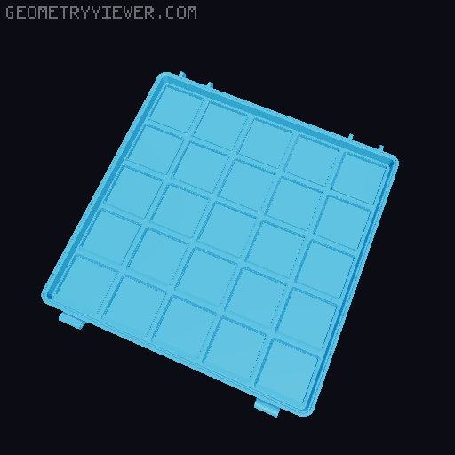 Lighter Lid for the Gridfinity Case Light 3D model thumbnail