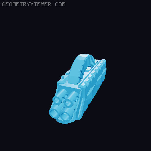 Dummy 13 Blaster Arms 2.0 3D model thumbnail