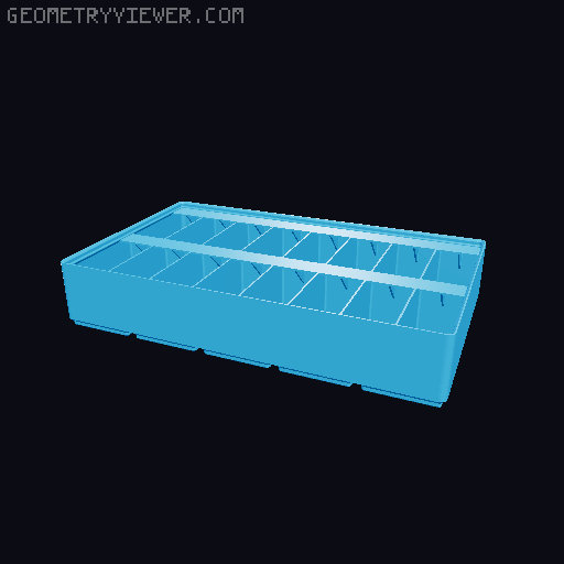 Gridfinity Ultra Light Bins - Divider Label Edition 3D model thumbnail