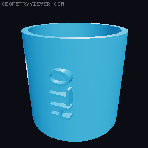 vinyl rings 3D model thumbnail