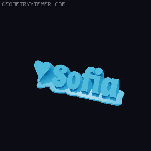 Valentine sculpture 3D model thumbnail