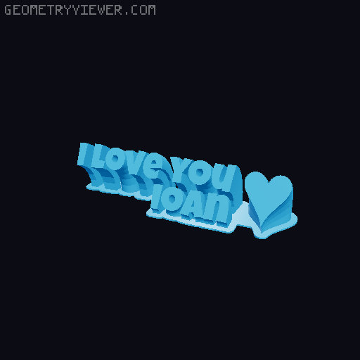 I love you... 3D model thumbnail