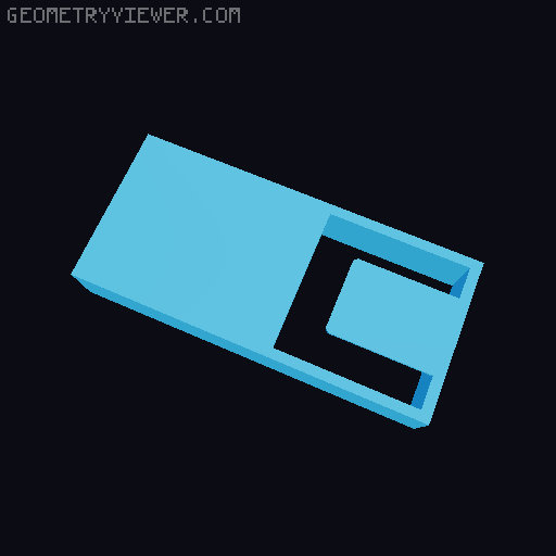 Wallhook with cover 3D model thumbnail
