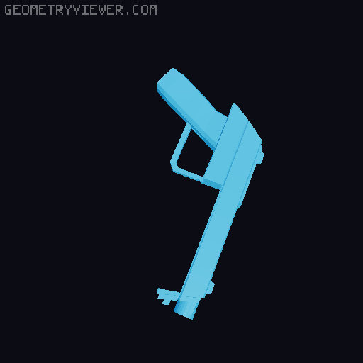Rec Room Paintball Pistol 3D printable 3D model thumbnail