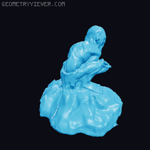 Three Short guys captured in the Moon-land 3D model thumbnail