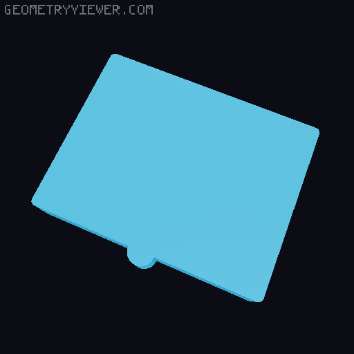 Under Desk Drawer Vase Mode v2 3D model thumbnail
