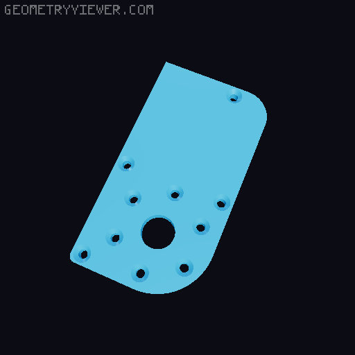 Motor drive modification 3D model thumbnail