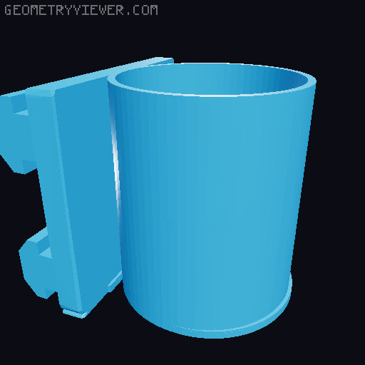 Glue Stick Holder | V-Slot Mount for Neptune Printers 3D model thumbnail