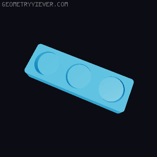 Gridfinity NUUN Tube Storage 3D model thumbnail