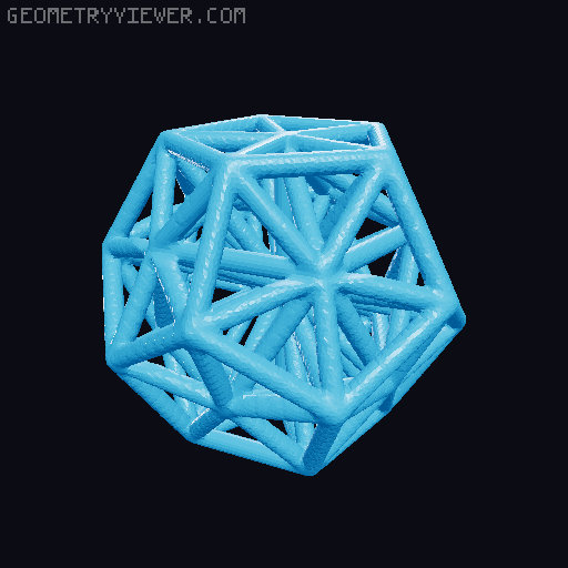 Tetty Dodecahedron 3D model thumbnail