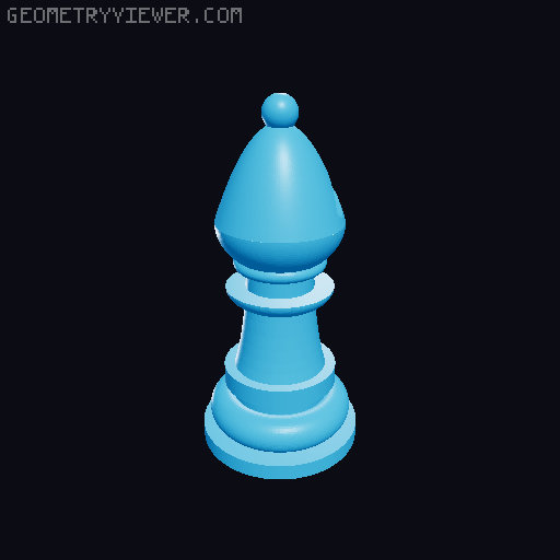 tiny chess pieces 3D model thumbnail