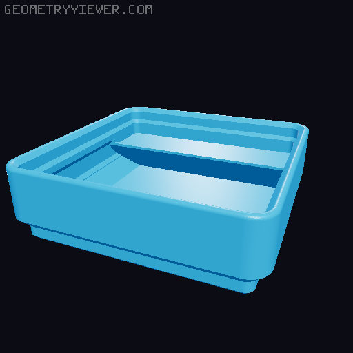 separate files for Rugged Metric Bolts Box 3D model thumbnail