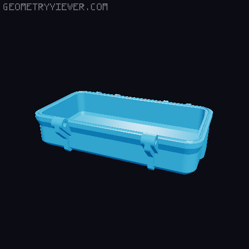 Rugged Storage Case - Canon Camera Battery and Memory 3D model thumbnail