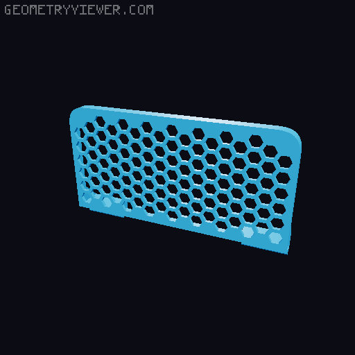 V-slot bestagon shelf 3D model thumbnail