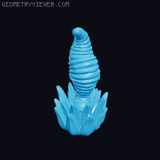 100 Fantasy Plants for Tabletop Base & Terrain Design (Alien Vegetation 61) 3D model thumbnail