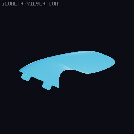FCS_Centaur Surfboard Fins 3D model thumbnail