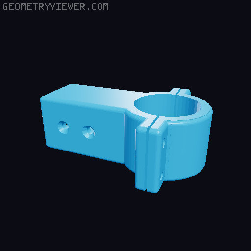 T16000m TWCS chair (DRIFT/NEWSKILL...) mount and adapters for 30MM arm tubes 3D model thumbnail