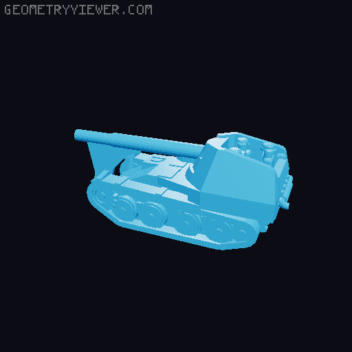 German WW2 tanks 3D model thumbnail