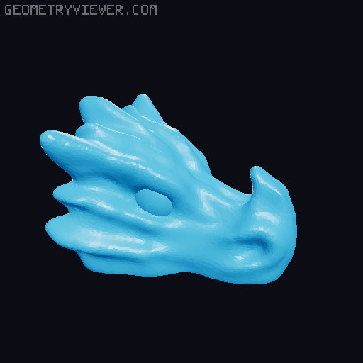 Posable Articulated Bone Dragon 3D model thumbnail