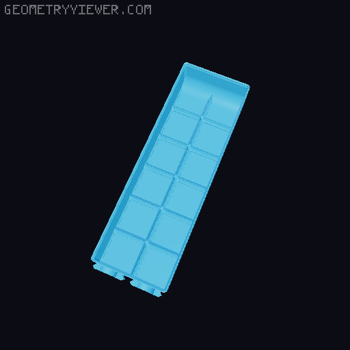 Parametric Gridfinity bins for GOEWS 3D model thumbnail