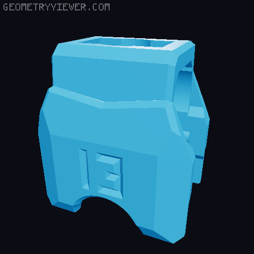 Dummy 13 - 4 arms Mod Upgrade Frame and New Armor Chest Upper and Lower 3D model thumbnail
