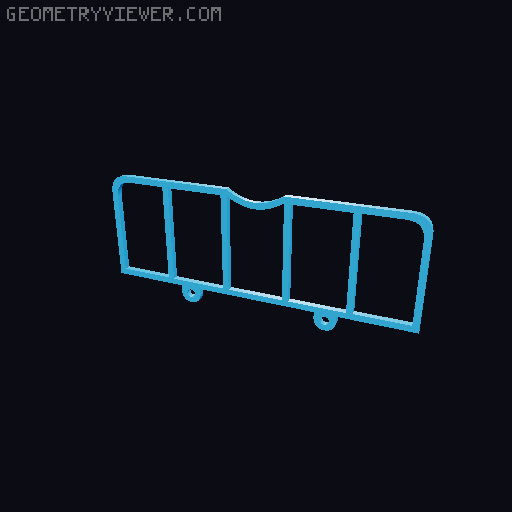 Shortline Bobber Caboose 3D model thumbnail