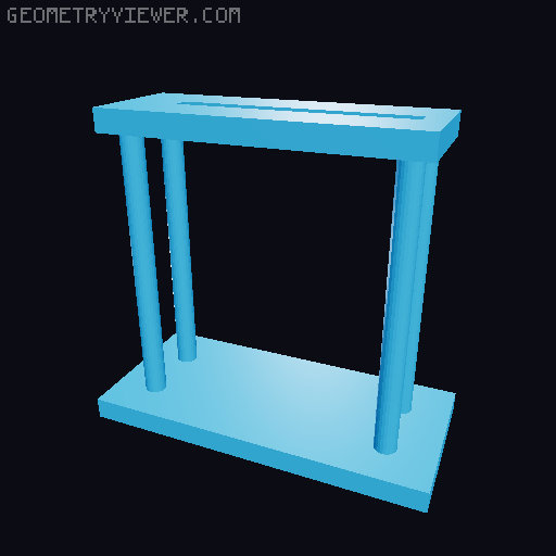 3DBenchy with keel and showcase 3D model thumbnail