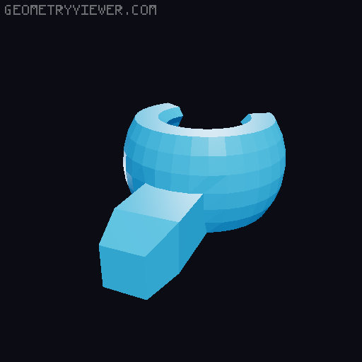 Lucky 13 - JACKALOPE Head 3D model thumbnail